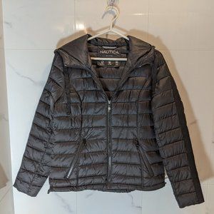 Nautica Synthetic Puffy Women's Jacket with Hood